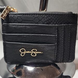 Jessica Simpson Textured Black Card Holder